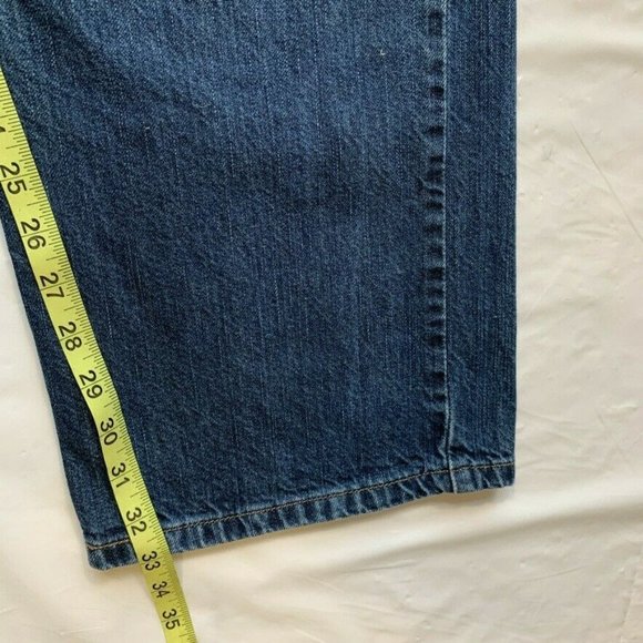 Levi's 569‎ Jeans Mens 36x34 (38x33) Loose Straight Fit Jeans Dark Wash Red Tab - Picture 12 of 12